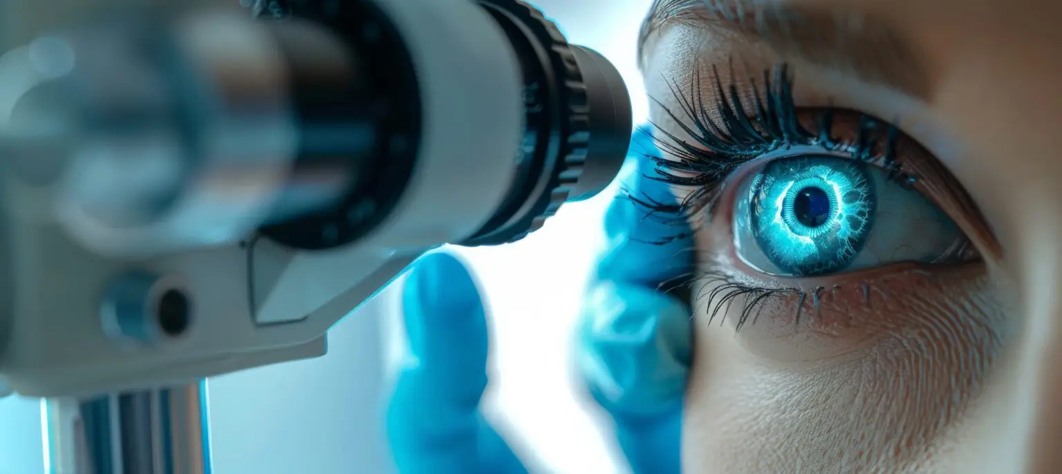 chirurgie du strabisme pour aligner correctement les yeux.