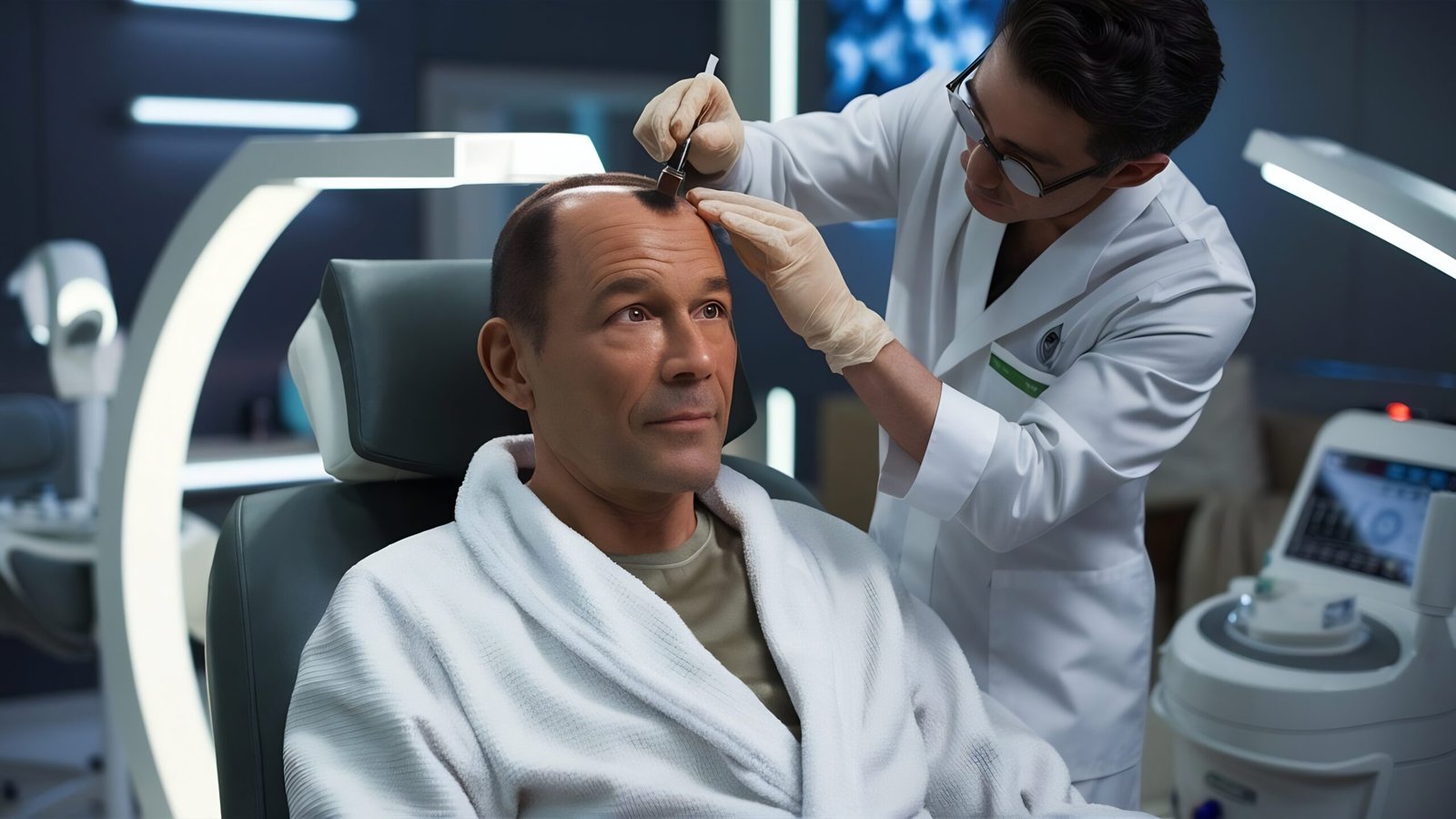 solution innovante de greffe de cheveux robotisée pour une densité durable