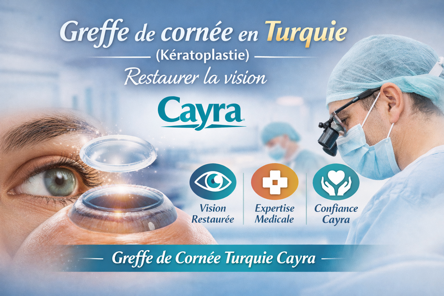 Greffe de cornée en Turquie kératoplastie