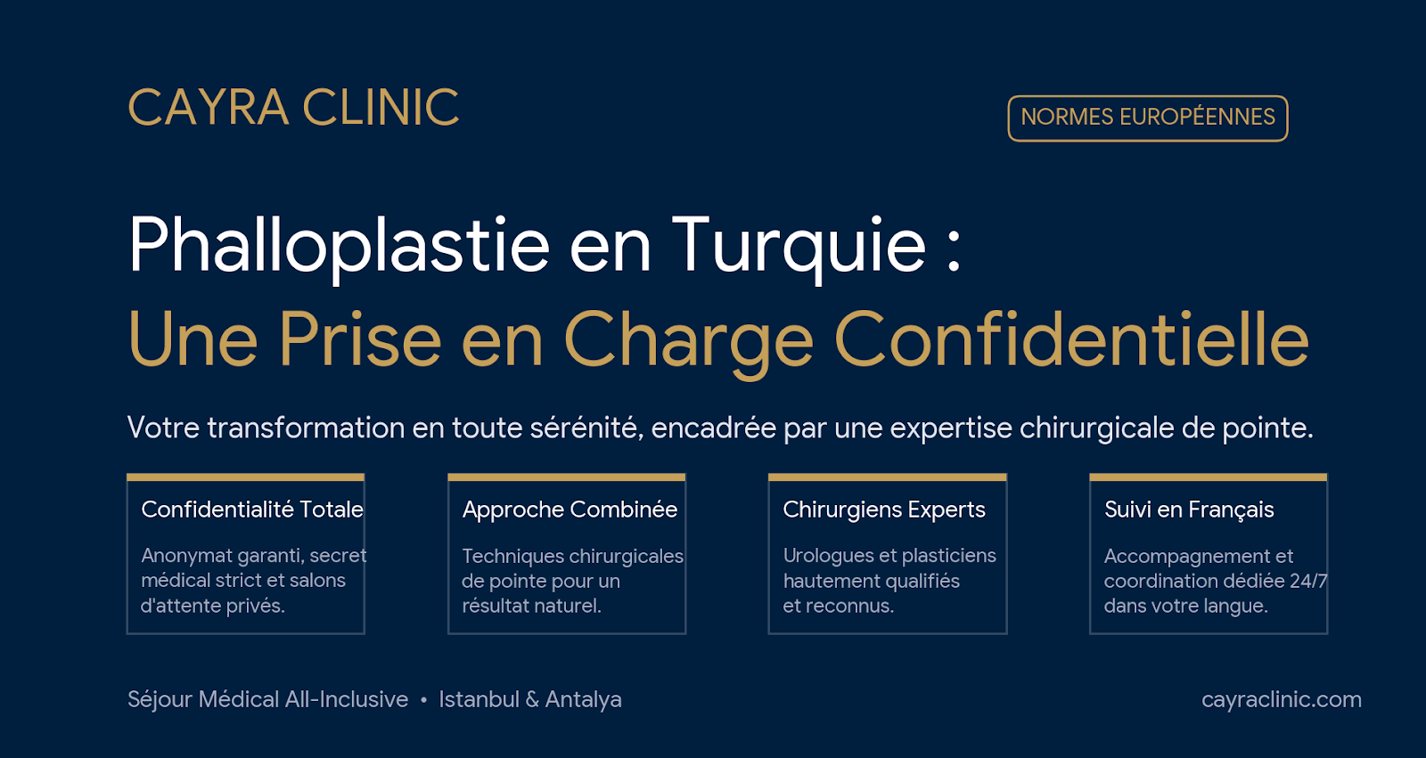 phalloplastie en Turquie : une prise en charge confidentielle et experte