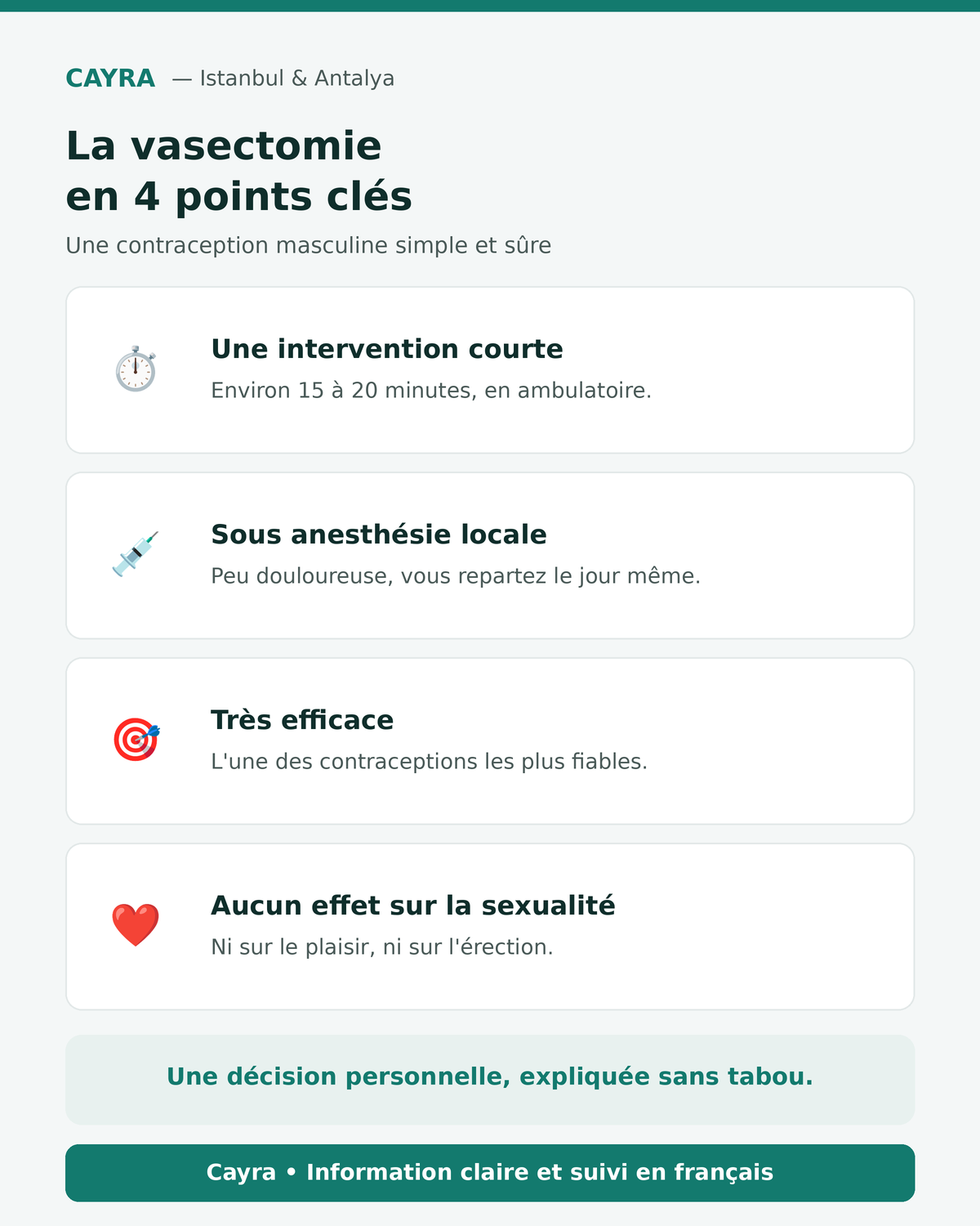 vasectomie en Turquie