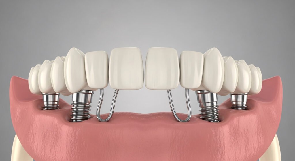 Étapes du traitement implantaire All on 4 et All on 6 en Turquie