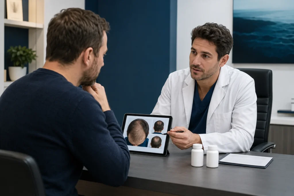 minoxidil et finastéride avant greffe